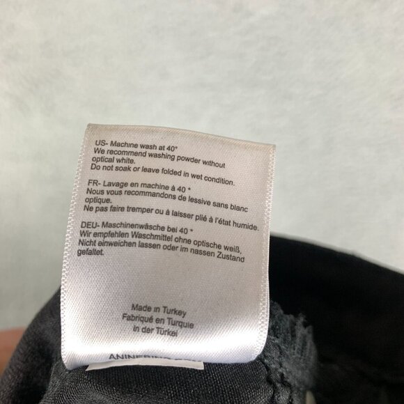 Anine Bing Jagger Jeans Womens 24 Black Low Rise Stretch Denim Skinny Crop Ankle - Picture 9 of 16